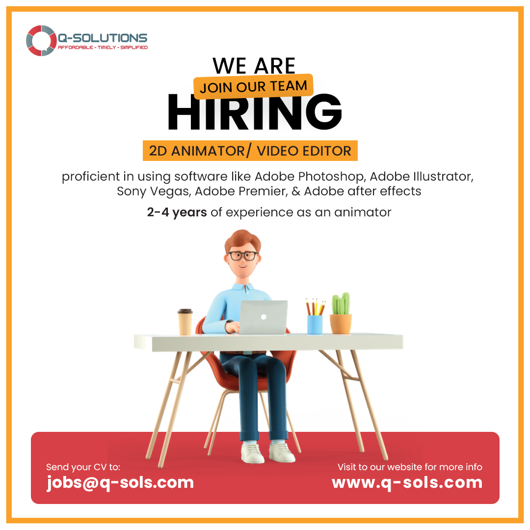 Hiring 2D Animator / Video Editor
